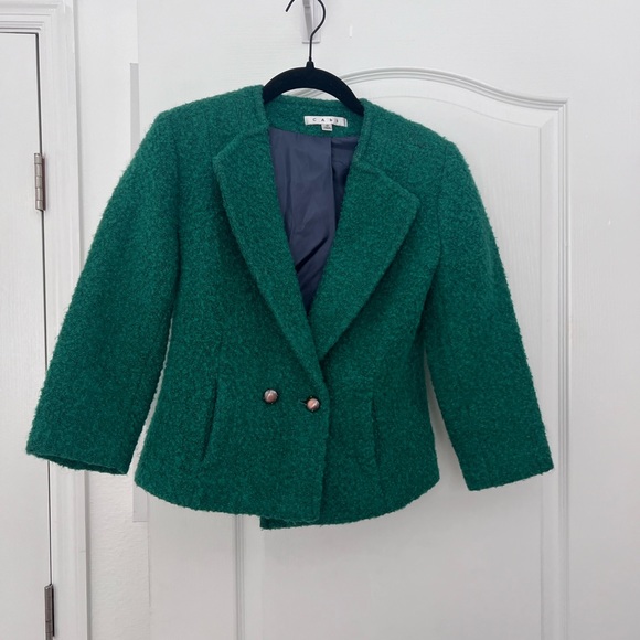 Cabi Green Blazer SZ 0 - Picture 1 of 4